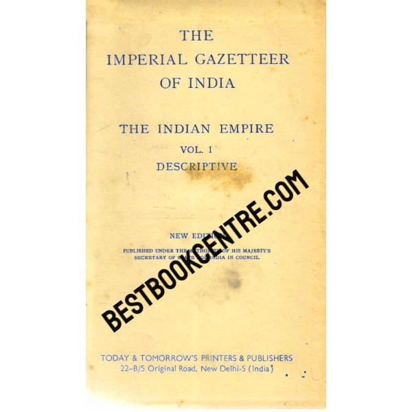 The Imperial Gazetteer of  India Volume 1