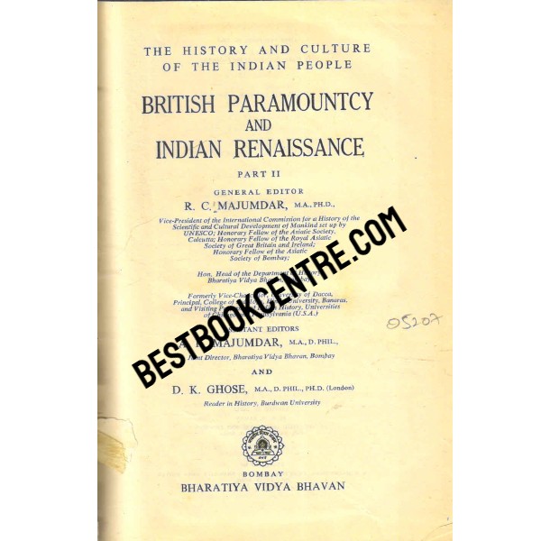 British Paramounty and Indian Renaissance Part II 1st edition