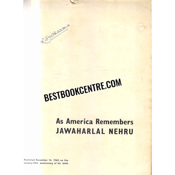as america remembers jawaharlal nehru 