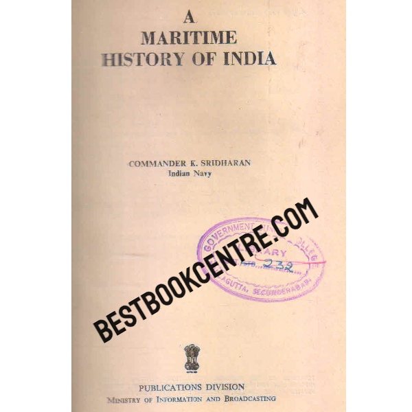 a maritime history of india 1st edition