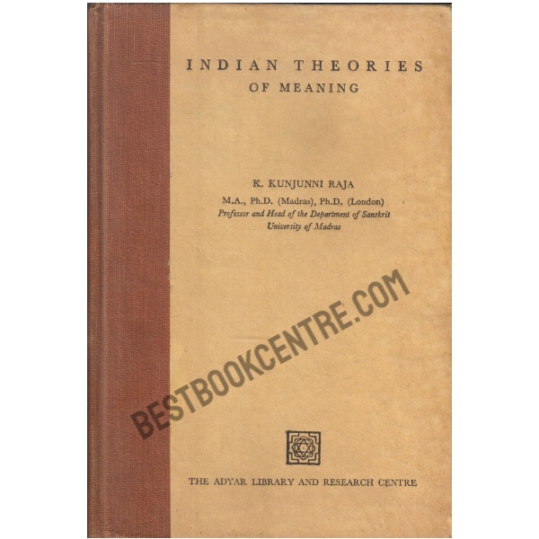 Indian Theories of meaning 