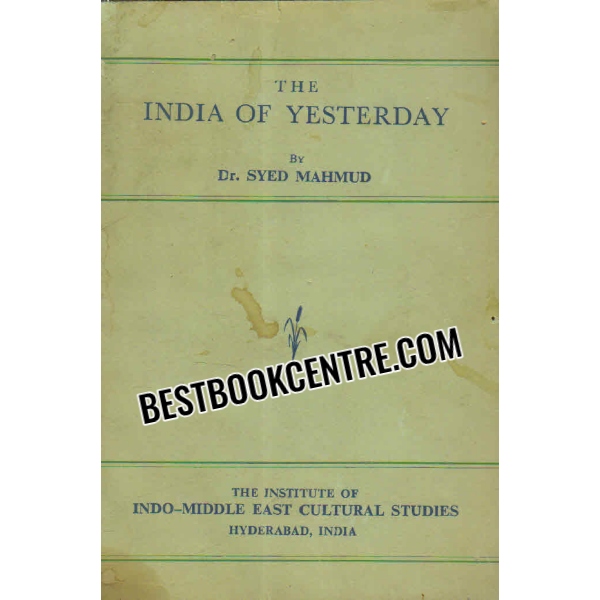 the india of yesterday 