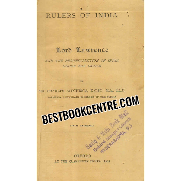 rulers of india lord lawrence 