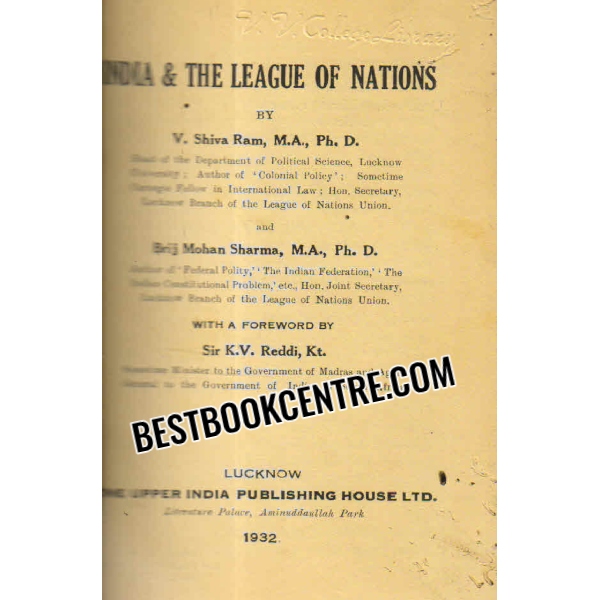 india and the league of nations