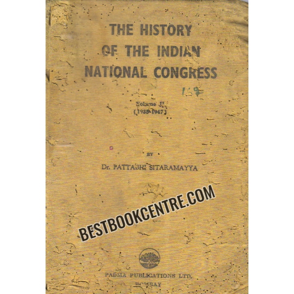 the history of the indian national congress volume 2 1st edition