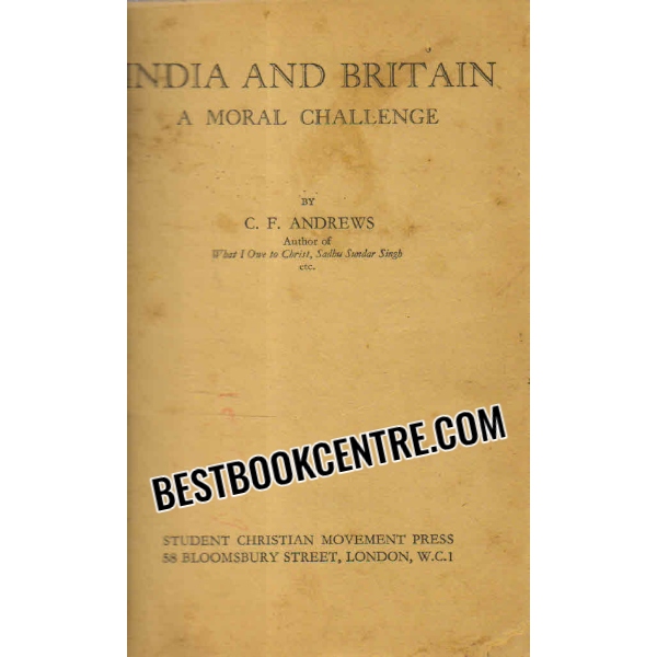 india and britain a moral challenge 1st edition