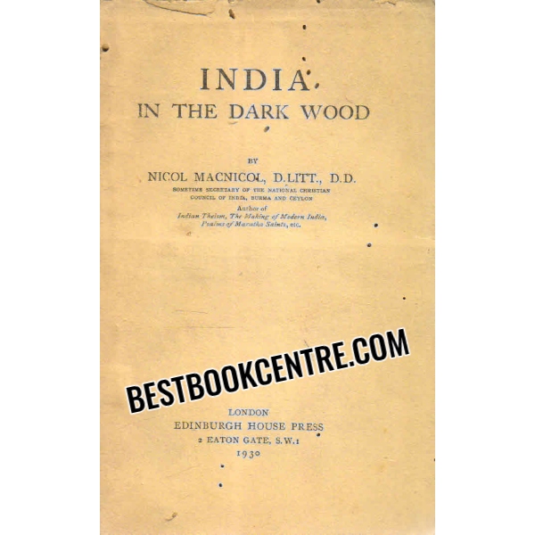 india in the dark wood 1st edition