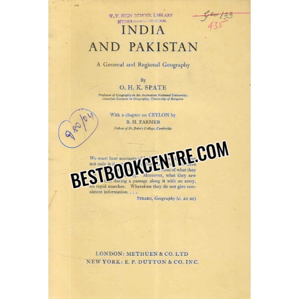 india and pakistan A General and Regional Geography