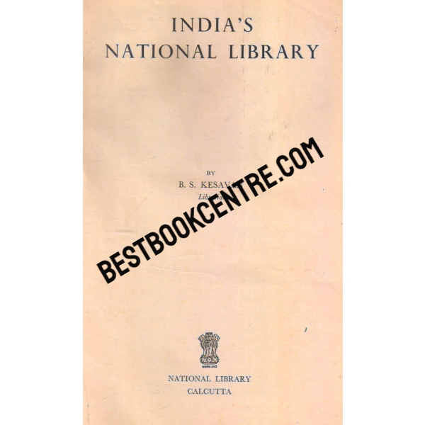 indias national library 1st edition