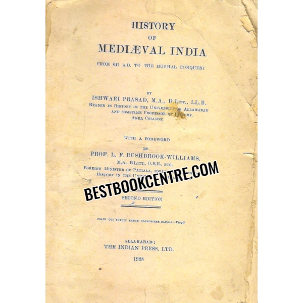 history of mediaeval india 2nd edition