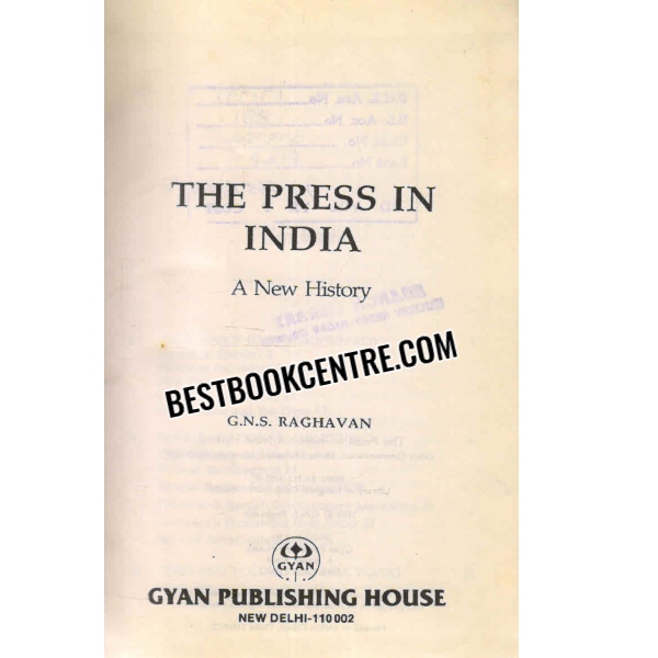 the press in india 1st edition
