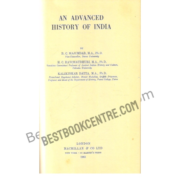 An Advanced History of India.