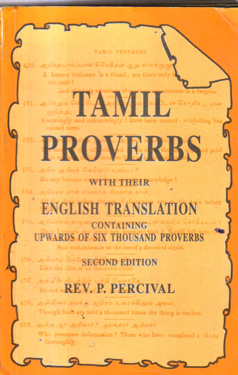 Tamil Proverbs with their English Translation. book at Best Book Centre. Tamil Proverbs with their English Translation. book at Best Book Centre.
