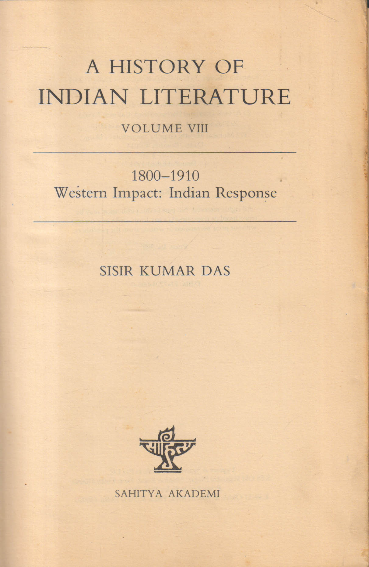  A History Of Indian literature  (Volume 8)