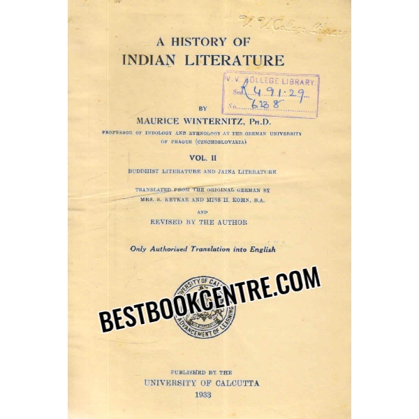 a history of indian literature volume 2 
