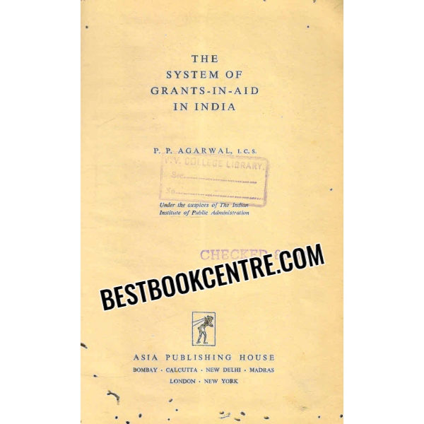 the system of grants in aid in india 1st edition