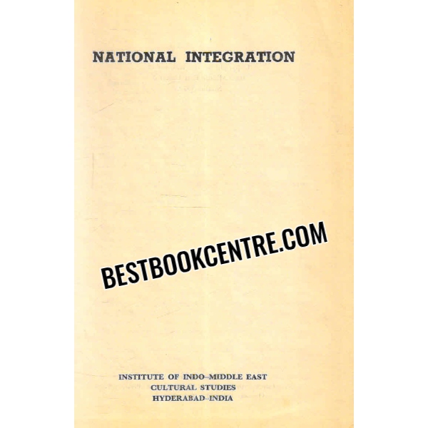 national integration 1st edition