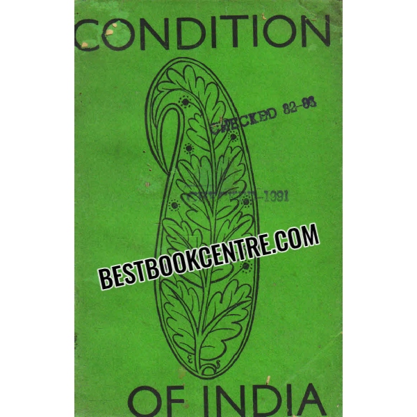 condition of india 1st edition