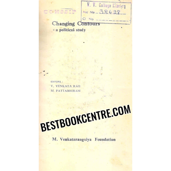 changing contours a political study 1st edition