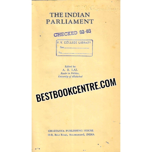 the indian parliament 1st edition
