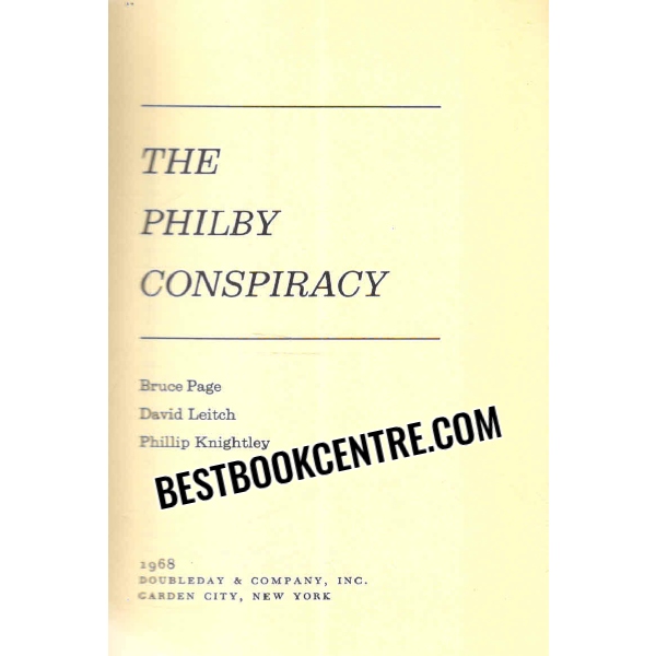 the Philby conspiracy 1st edition
