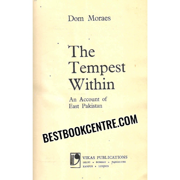 the tempest within an account of east pakistan 1st edition