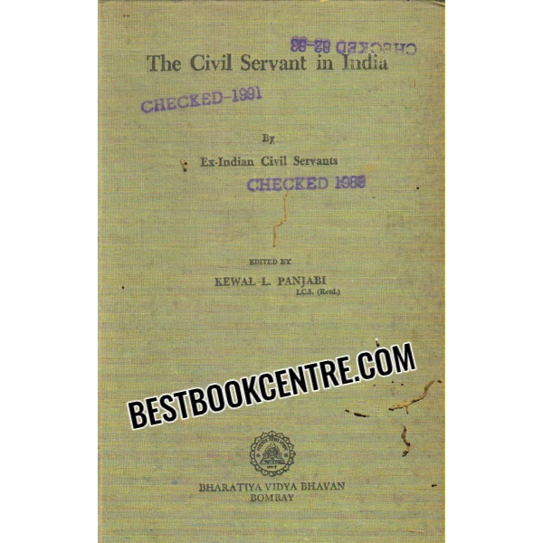 the civil servant in india 1st edition