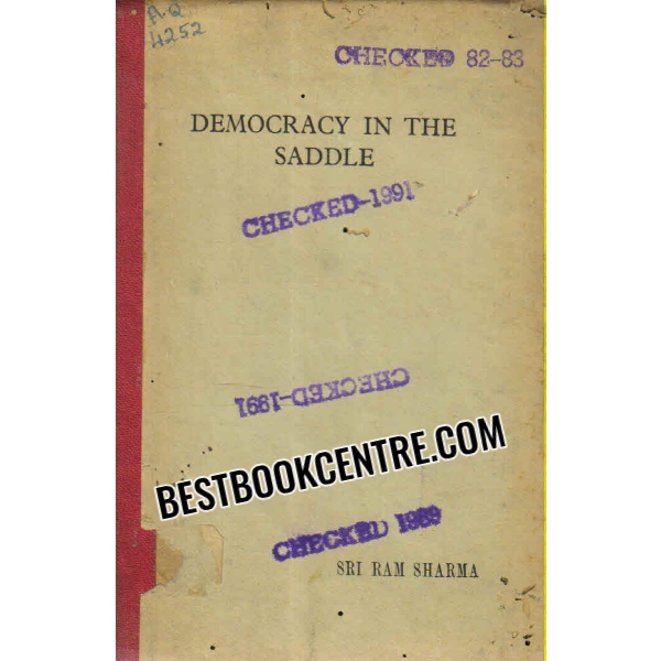 democracy in the saddle 1st editoin