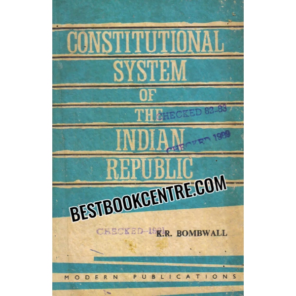constitutional system of the indian republic 