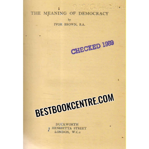 the meaning of democracy 