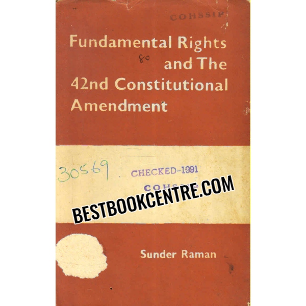 fundamental rights and the 42nd constitutional amendment 1st edition