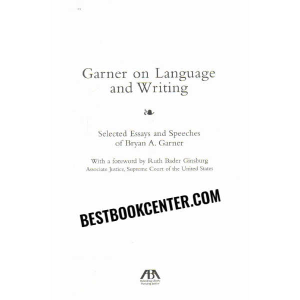 garner on language and writing 