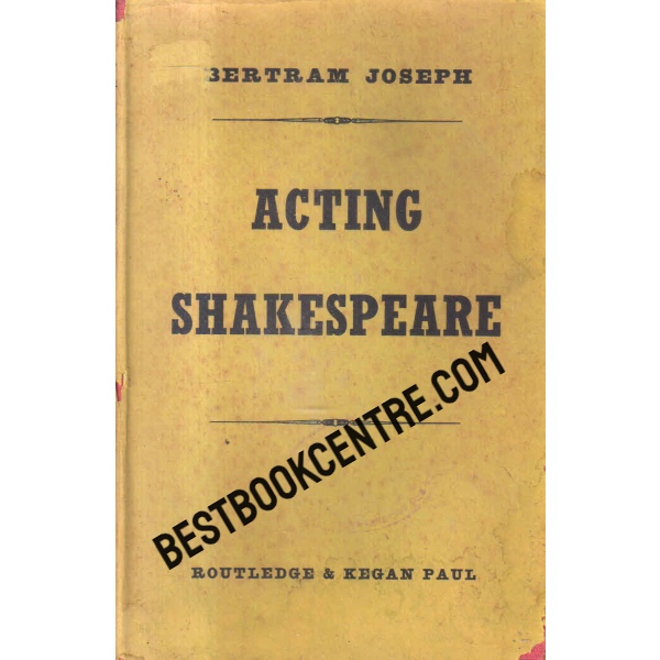 acting shakespeare 1st edition