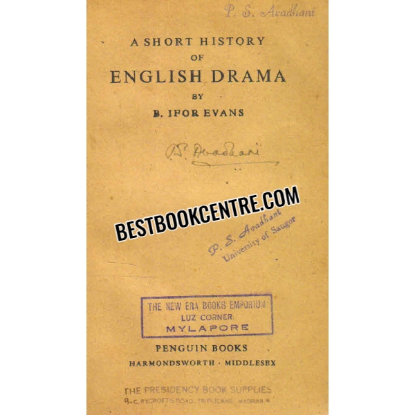a short history of english drama