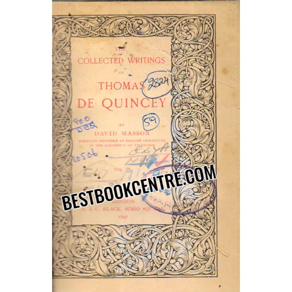 the collected writings thomas de quincey 
