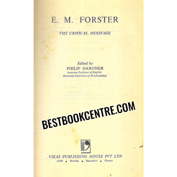 e m forster the critical heritage 1st edition