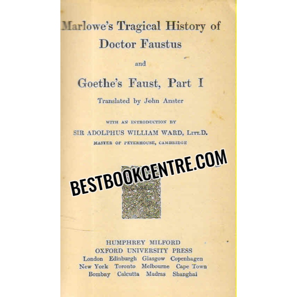 marlowes tragical history of doctor faustus and goethes faust part i 