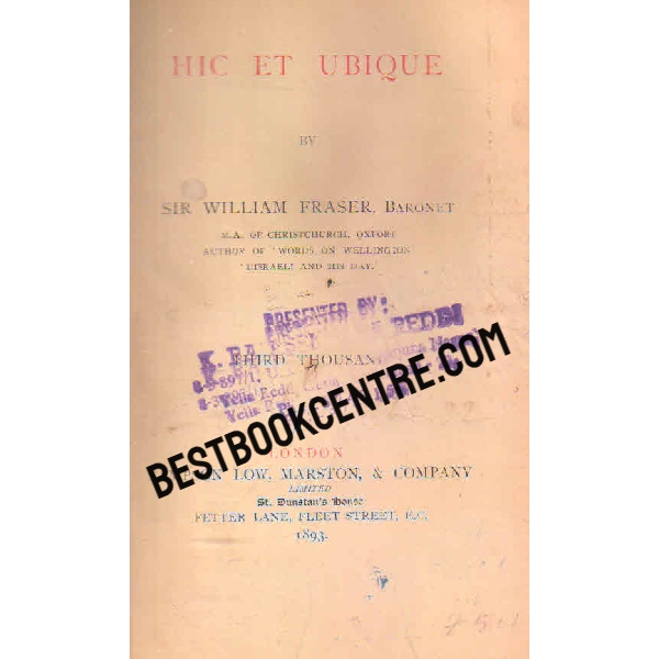 hic et ubique 1st edition