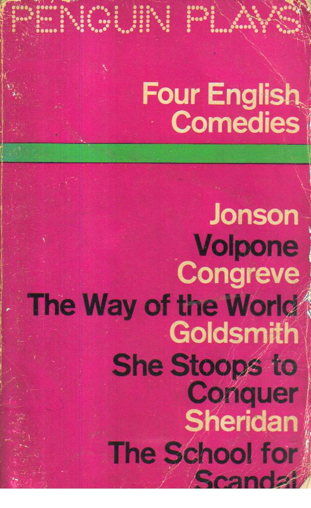Four English Comedies of the 17 and 18 Centuries.