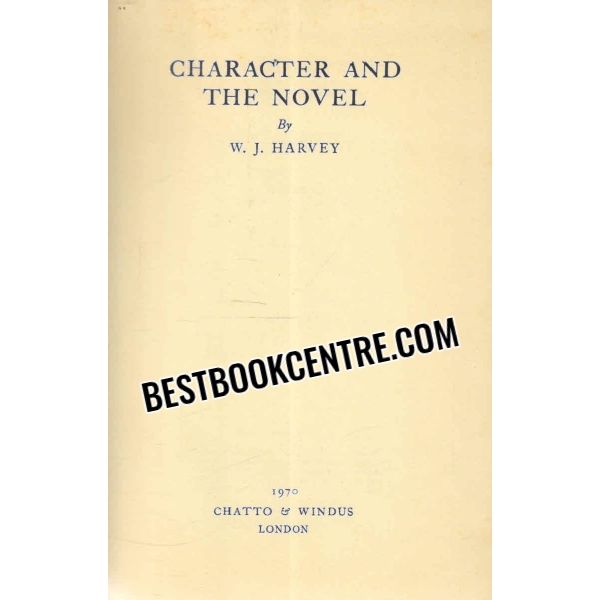 character and the novel