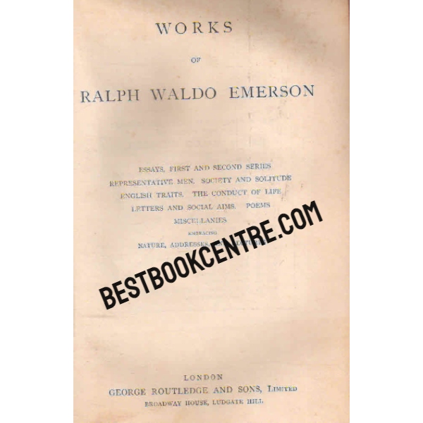 works of  Ralph Waldo Emerson