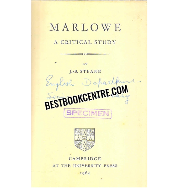 marlowe a critical study 