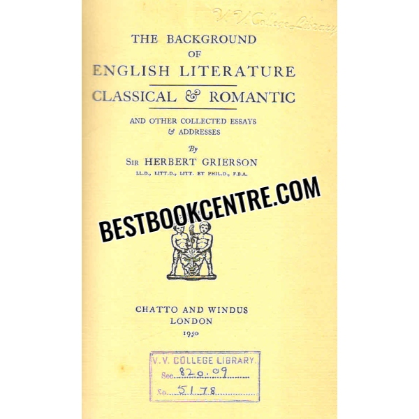 the background of english literature classical and romantic 