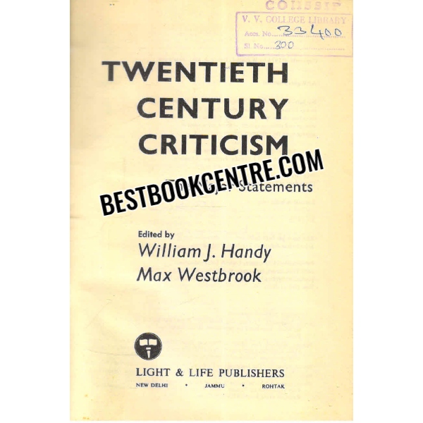 twentieth century criticism