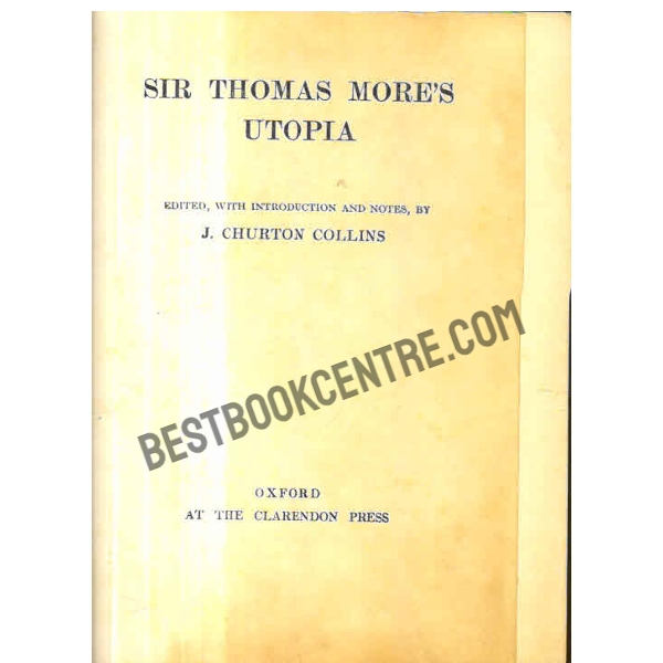 Sir thomas mores utopia