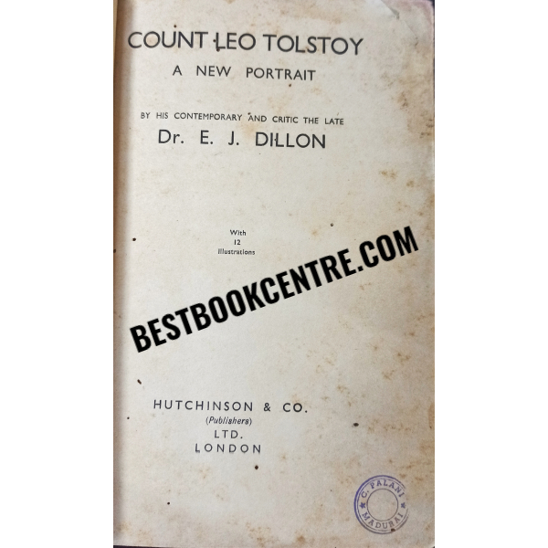 Count Leo Tolstoy a new Portrait. 1st edition