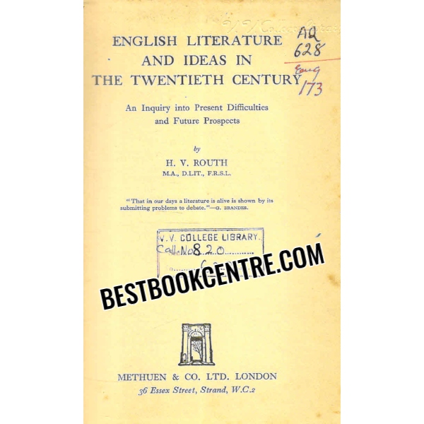english literature and ideas in the twentieth century 