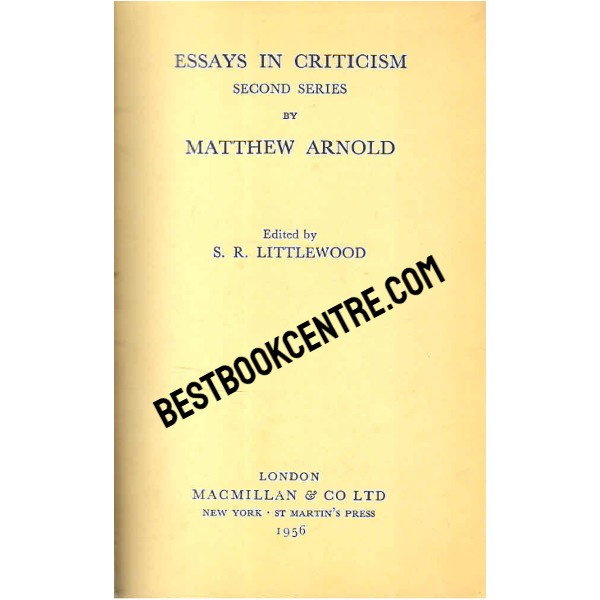 Essays in Criticism