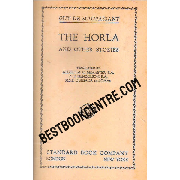 the horla and other stories