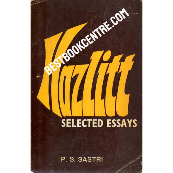 Hazlitt Selected Essays